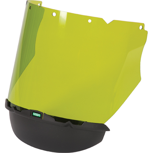 V-Gard® Visor with Chin Protector for Arc Flash Application, Polycarbonate, Green Tint