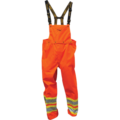 Safety Rainwear, X-Large, Polyester/PVC, Orange