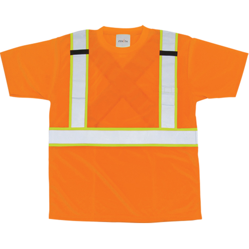 CSA Compliant T-Shirt, Polyester, X-Large, Orange