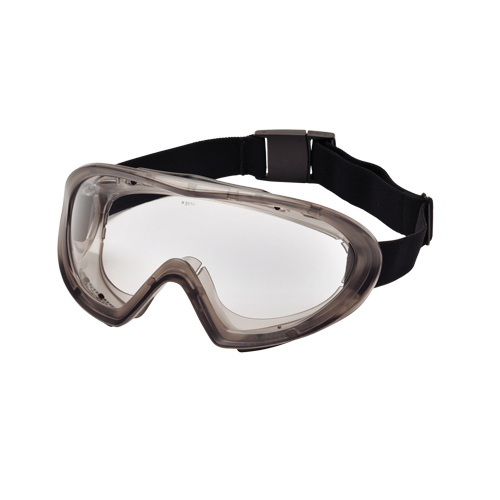 Capstone 500 Series Safety Goggles, Grey Lens, Anti-Fog/Anti-Scratch, Indirect Vent