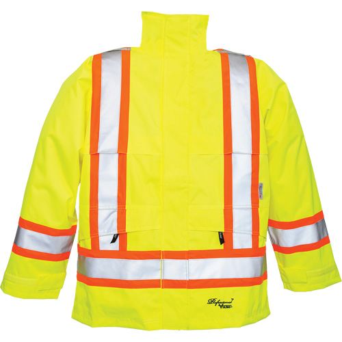 Professional® Journeyman® 300D Jackets, Polyester, 2X-Large, High Visibility Lime-Yellow