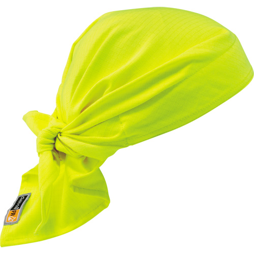 Chill-Its® 6710FR FR Cooling Triangle Hat, High Visibility Lime-Yellow