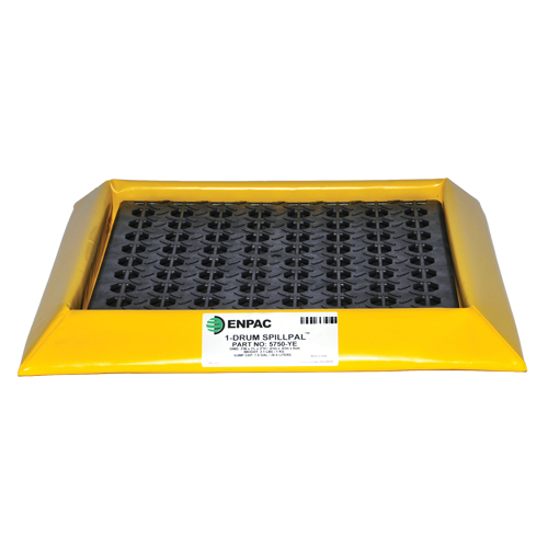 Spillpal™ Flexible Workstation With Grates, 30 US gal. Capacity, 4' W x 4' L x 3" H, Foam Wall