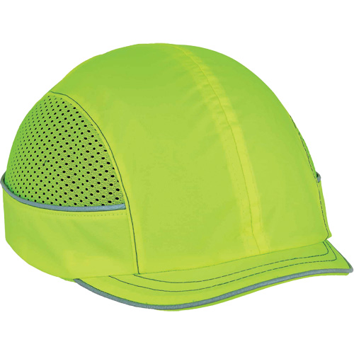 Skullerz® 8950 Micro Brim Bump Cap, High Visibility Lime Green