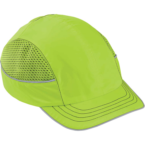 Skullerz® 8950 Short Brim Bump Cap, High Visibility Lime Green