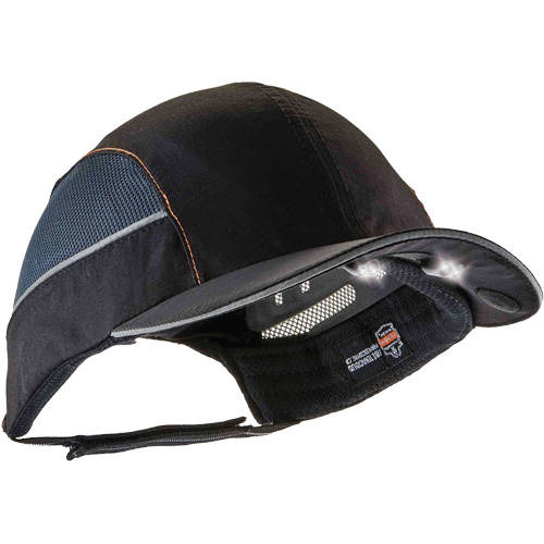 Skullerz® 8960 Long Brim Bump Cap with LED Lighting, Black