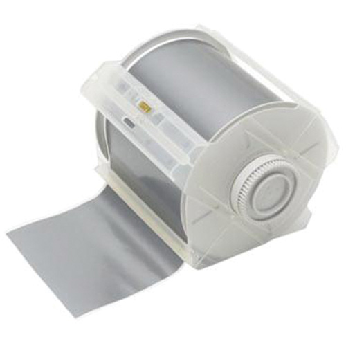 Printer Tape, Metalized Polyester, Silver, 4" Width