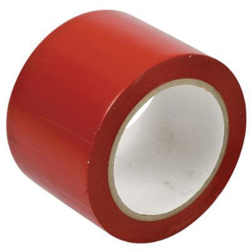 Floor Marking Tape, 3" x 108', Vinyl, Red