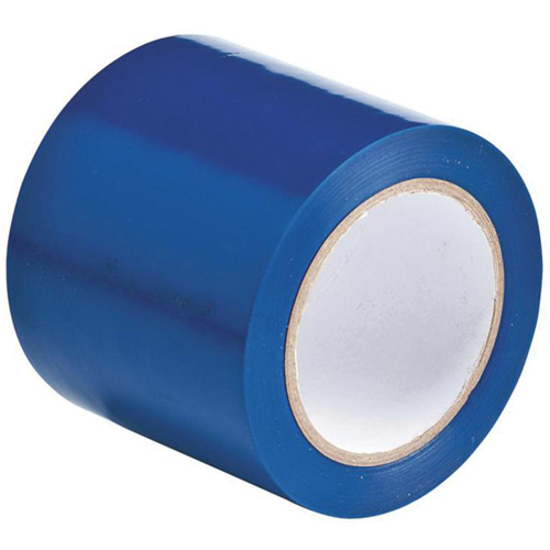 Floor Marking Tape, 4" x 108', Vinyl, Blue
