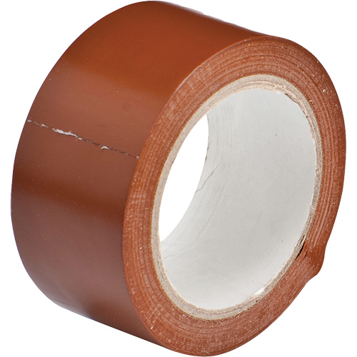 Floor Marking Tape, 2" x 108', Vinyl, Brown