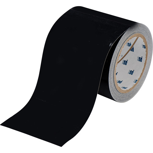 ToughStripe® Floor Marking Tape, 4" x 100', Polyester, Black