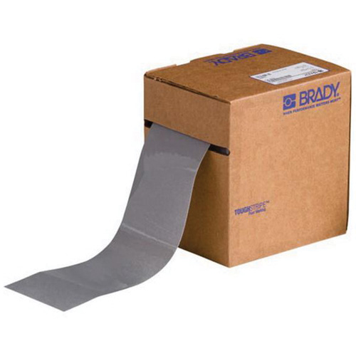 ToughStripe® Floor Marking Tape, 3" x 100', Polyester, Grey
