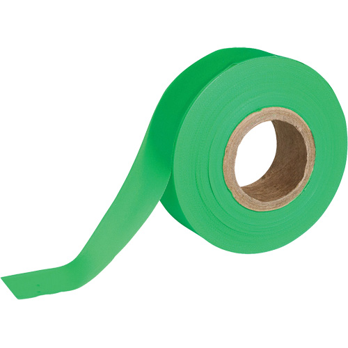Flagging Tape, 1.188" W x 150' L, Fluorescent Green
