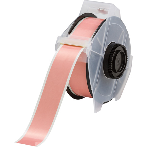 Printer Tape, Polyester, Pink, 1.125" Width