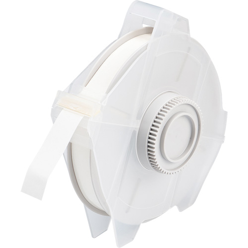 Printer Tape, Polyester, White, 0.5" Width