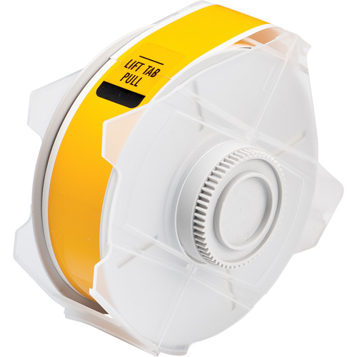 Printer Tape, Polyester, Yellow, 1.125" Width