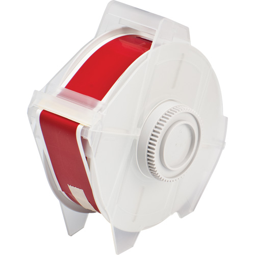 Printer Tape, Polyester, Red, 1.125" Width