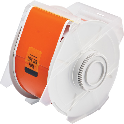 Printer Tape, Polyester, Orange, 2.25" Width