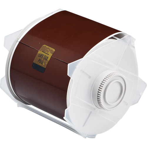 Printer Tape, Polyester, Brown, 4" Width