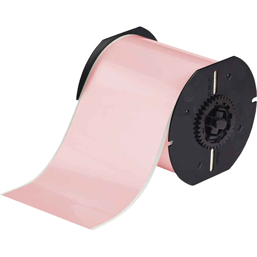 Low-Halide Printer Tape, Polyester, Pink, 4" Width