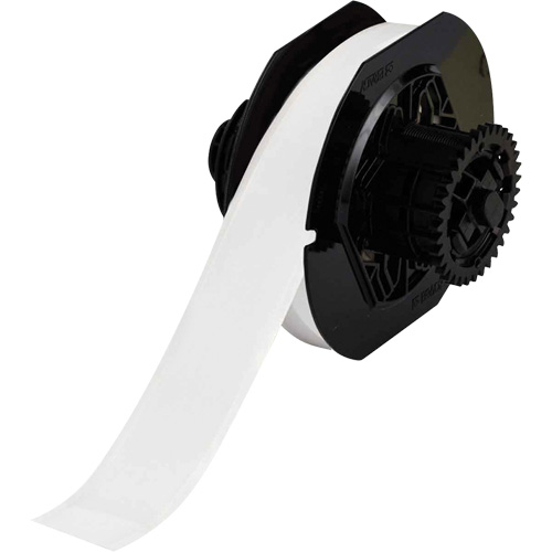 Indoor-Outdoor Label Printer Tape, Vinyl, Clear, 1.125" Width