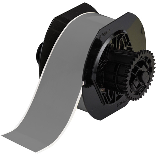 Printer Tape, Vinyl, Grey, 2.25" Width