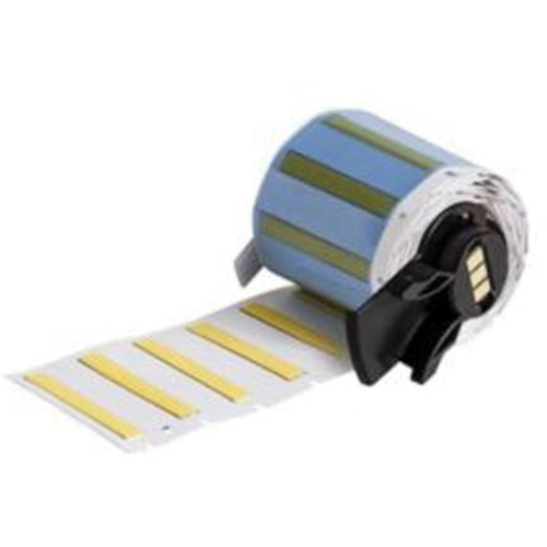 PermaSleeve® Heat Shrink Wire & Cable Labels, Polyolefin, 1.75" L x 0.235" H, Yellow