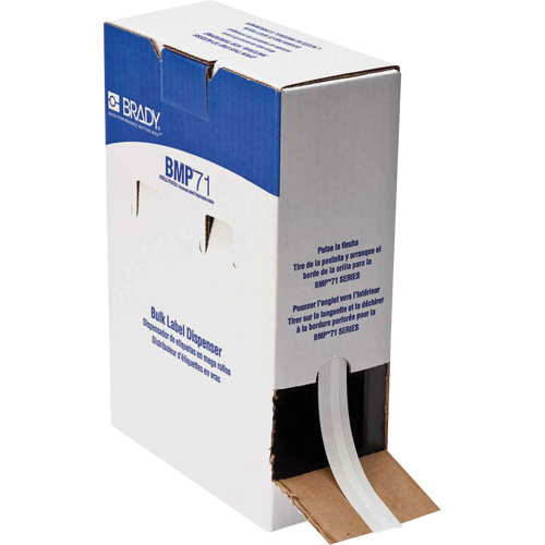 Printable Labels, Vinyl, White, 0.24" Width