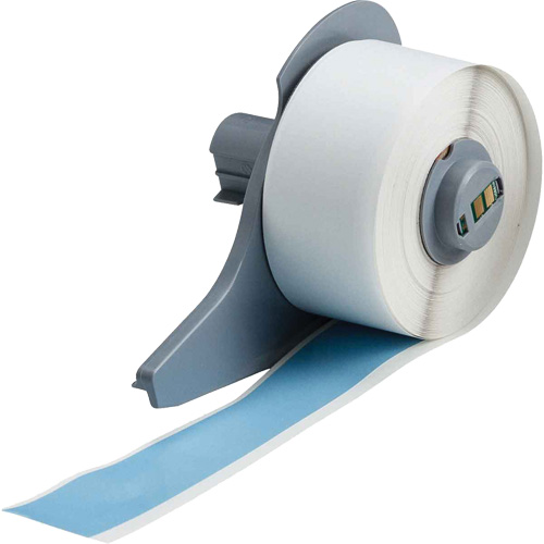 Indoor-Outdoor Label Printer Tape, Vinyl, Blue, 1" Width