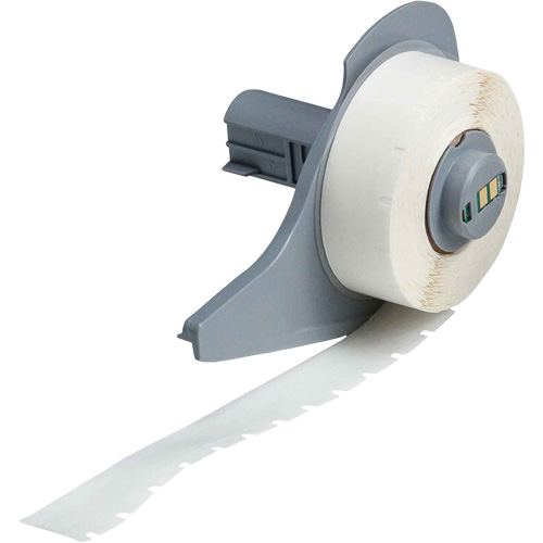 Printable Blank Tag Stock, Polypropylene, White, 0.375" Width