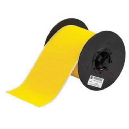 ToughWash® Printer Tape, Polyester, Yellow, 4" Width