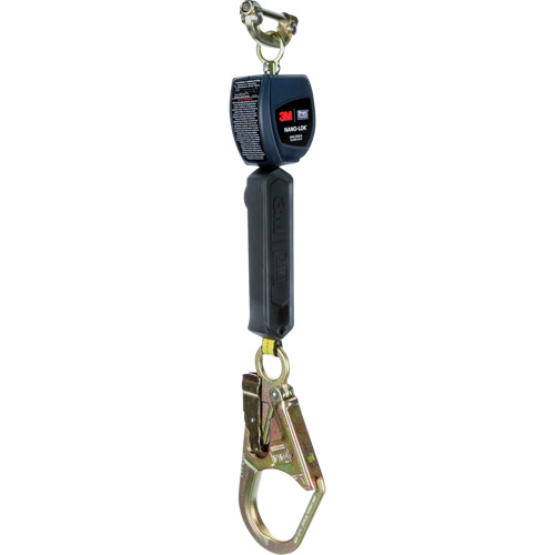 Nano-Lok™ Self-Retracting Lifeline with Anchor Hook, 6', Polyester/Web