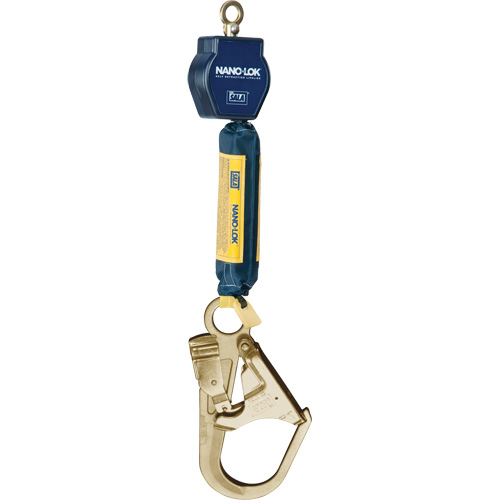 Nano-Lok™ Self-Retracting Lifeline, 6.5', Web, Swivel