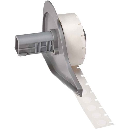 Printable Labels, Nylon, 0.375" L x 0.375" H, White