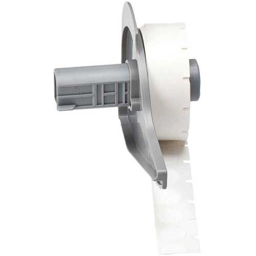 Printable Labels, Nylon, 0.5" L x 0.5" H, White