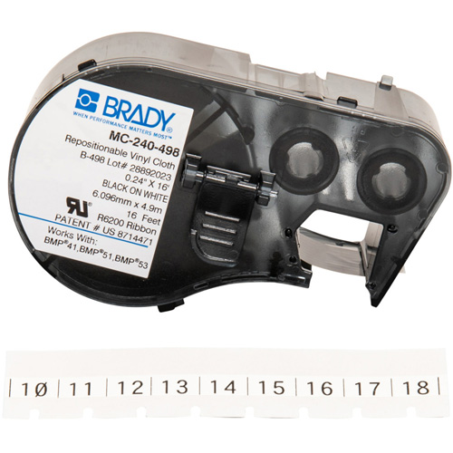 Cloth Label Maker Cartridge, Black