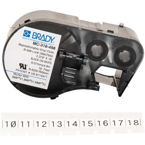 Cloth Label Maker Cartridge, Black
