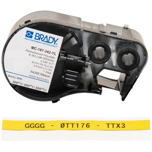 Wire Marking Sleeve Cartridge, Black