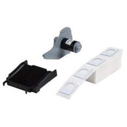 Raised Push-Button Panel Labels, Polyester, 1.8" L x 1.8" H, White