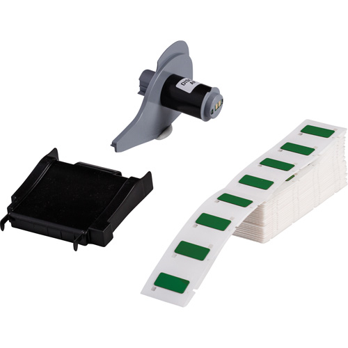 Raised Panel Labels, Polyester, 1.06" L x 0.49" H, Green