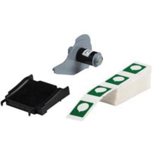Raised Push-Button Panel Labels, Polyester, 1.2" L x 1.5" H, Green