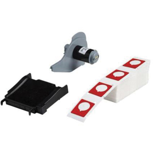 Raised Push-Button Panel Labels, Polyester, 1.2" L x 1.5" H, Red