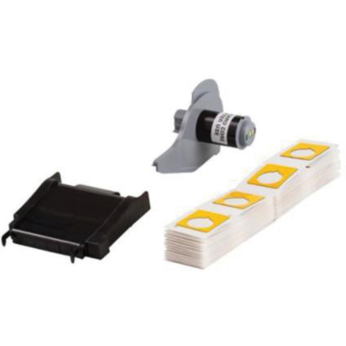 Raised Push-Button Panel Labels, Polyester, 1.2" L x 1.5" H, Yellow