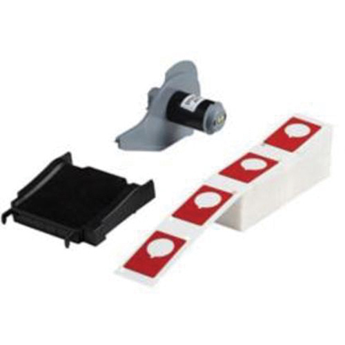 Raised Push-Button Panel Labels, Polyester, 1.2" L x 1.9" H, Red