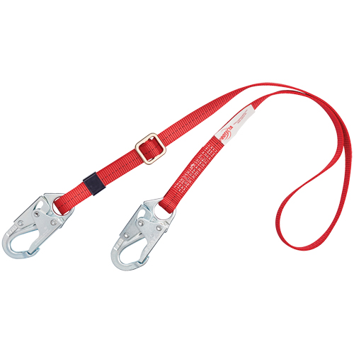 PRO™ Adjustable Web-Positioning Lanyard, 1 Legs, 6', CSA Class B, Polyester