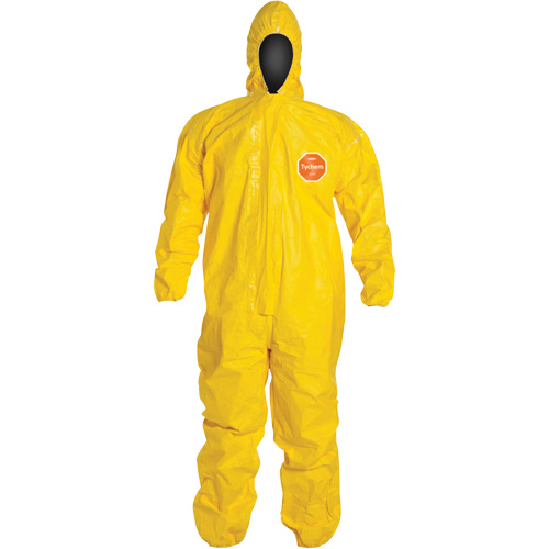 Hooded Coveralls, Tychem® 2000, Medium, Yellow