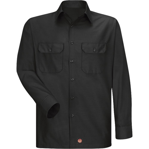 Long Sleeve Ripstop Shirt, Men's, X-Large, Black