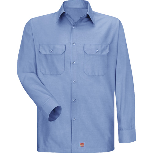 Long Sleeve Ripstop Shirt, Men's, Medium, Blue