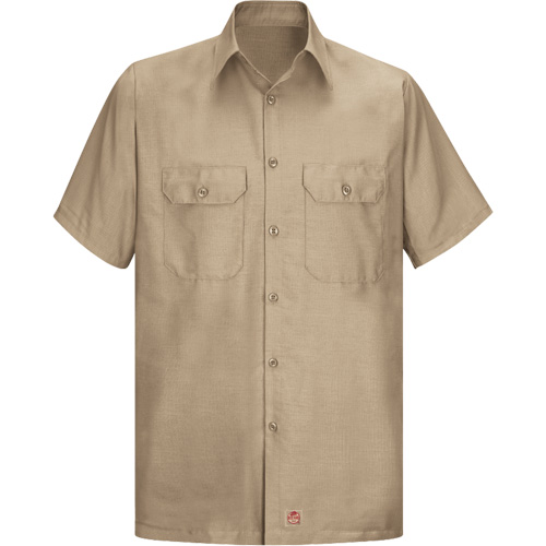 Short Sleeve Ripstop Shirt, Men's, X-Large (Tall), Khaki