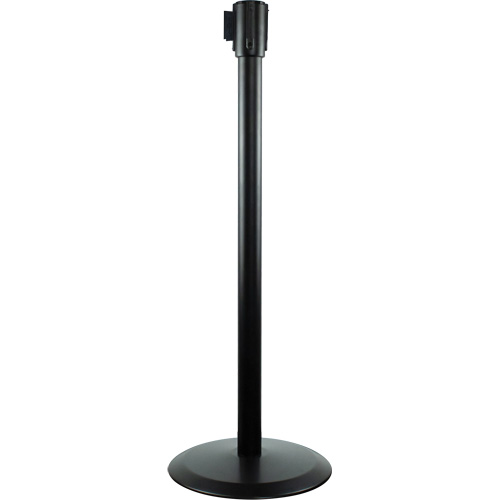 Slimline TensaBarrier® Receiver Post, 38" High, Black